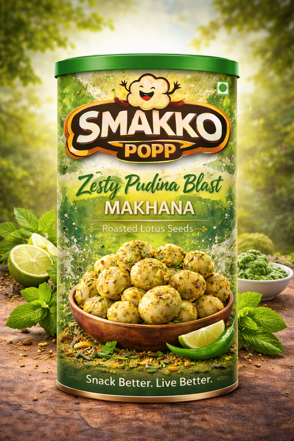 Zesty Pudina Blast Makhana